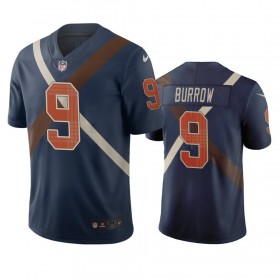 Tröjor Cincinnati Bengals Joe Burrow 9 Navy City Edition Vapor Limited - Män